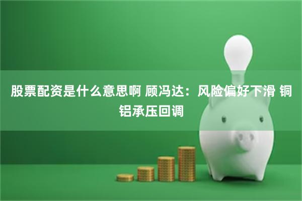 股票配资是什么意思啊 顾冯达：风险偏好下滑 铜铝承压回调