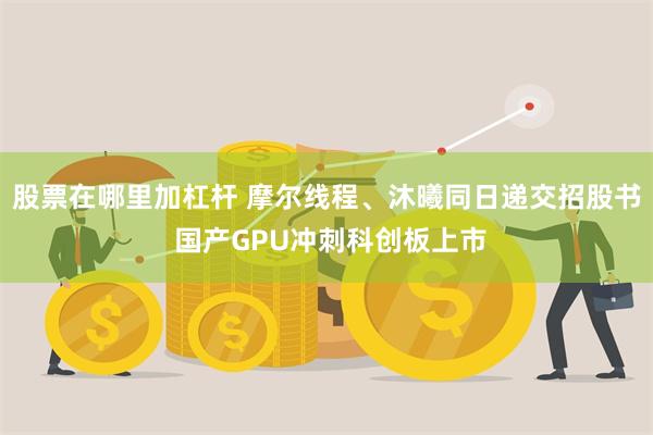 股票在哪里加杠杆 摩尔线程、沐曦同日递交招股书 国产GPU冲刺科创板上市